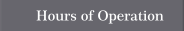 Hours of Operation